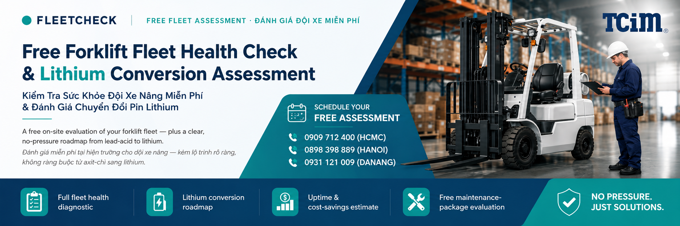 KIỂM TRA XE NÂNG MIỄN PHÍ